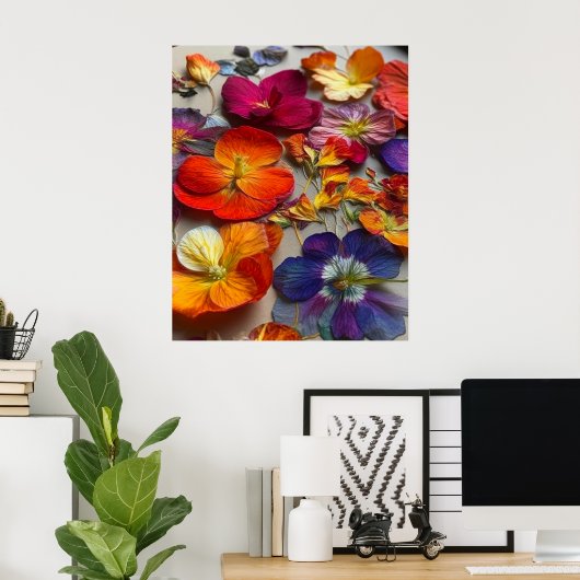  bloemen poster (Thuiskantoor)