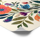  Bloemen Poster -  - Folk Art (Hoek)