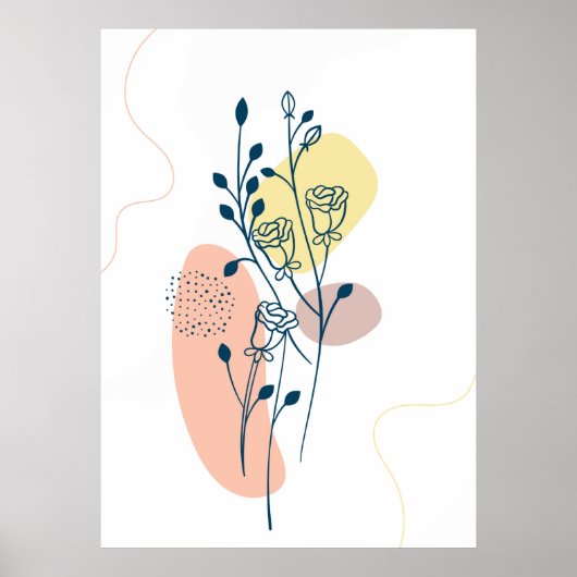 Bloemen poster lay-out (Voorkant)