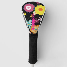 Bloemen Power Kleurrijke Roze Golfheadcover