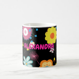 Bloemen Power Kleurrijke Roze Koffiemok