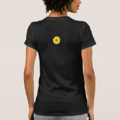 Bloemen Power Kleurrijke Roze T-shirt (Achterkant)