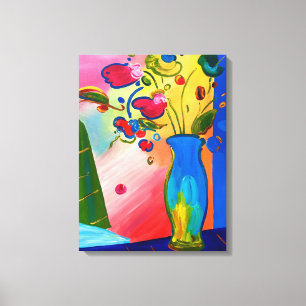 Bloemen Premium Verpakt Canvas (Glans)