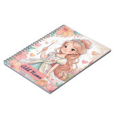 Bloemen Prinses Notitieboek – Bewerkbare Naam (Linkerzijde)