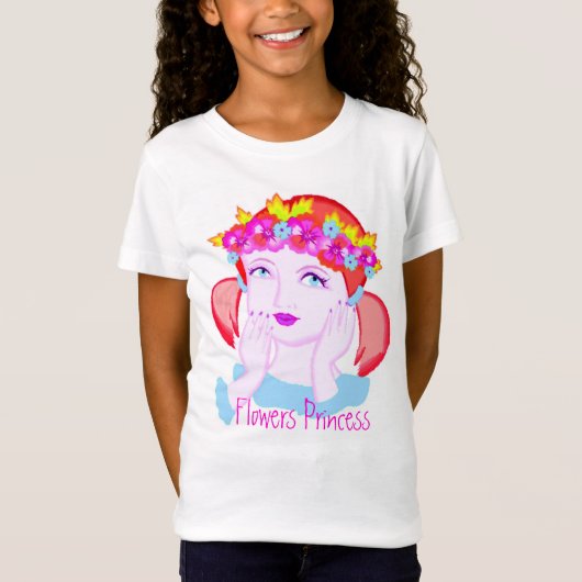 Bloemen Prinses T-shirt (Voorkant)