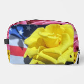 Bloemen Print gesneden naaizak Toilettasje (Voorkant)