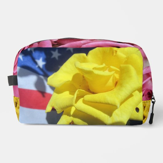 Bloemen Print gesneden naaizak Toilettasje (Voorkant)