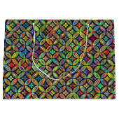 Bloemen Prismatische multi-gekleurde geschenkzak Groot Cadeauzakje (Voorkant)