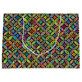 Bloemen Prismatische multi-gekleurde geschenkzak Groot Cadeauzakje