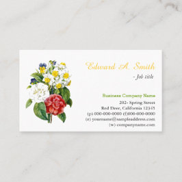   bloemen professioneel visitekaartje