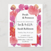 Bloemen & Prosecco Bloemboog Zomer Bruidsdiner Flyer (Voorkant)