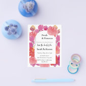 Bloemen & Prosecco Bloemboog Zomer Bruidsdouche Flyer (Enkel)