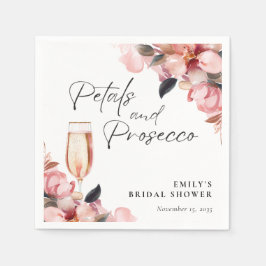 Bloemen & Prosecco Bloemige Bruids-Shower Servet