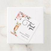 Bloemen & Prosecco Bloemige Bruidsdouche Bedankjes Labels (In situ)