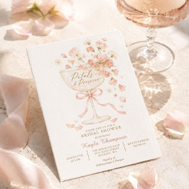 Bloemen & Prosecco Bloemige Bruidsdouche Kaart