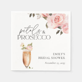 Bloemen & Prosecco Bloemige Bruidsdouche Servet