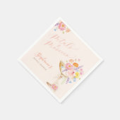Bloemen & Prosecco Bloemige Bruiloftsshower Servet (Hoek)