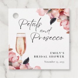 Bloemen & Prosecco Bloemrijke Bruidsdouche Bedankjes Labels