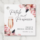 Bloemen & Prosecco Bloemrijke Bruidsdouche Bedankjes Labels (Voorkant)