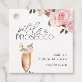 Bloemen & Prosecco Bloemrijke Bruidsdouche Bedankjes Labels
