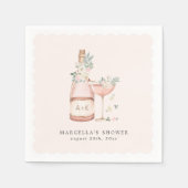 Bloemen & Prosecco Bruidsdiner Afscheid Van De Mei Servet (Voorkant)