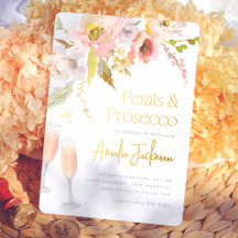 Bloemen & Prosecco Folie Bruiloftsfeest
