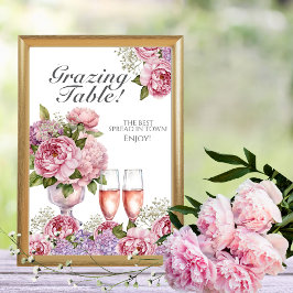 Bloemen & Prosecco "Grazing Table" Bordje Kaart