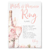 Bloemen & Prosecco Ring Game Hunt Ringen Foto Afdruk (Voorkant)