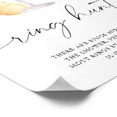 Bloemen & Prosecco - ring zoek bruidsfeest spel Poster (Hoek)