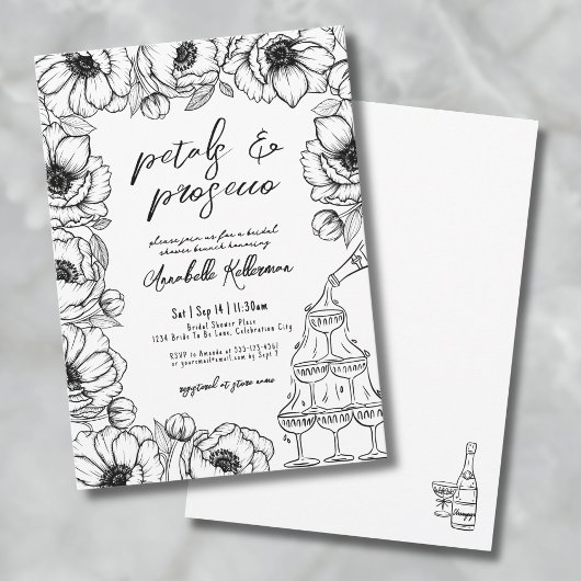 Bloemen & Prosecco Whimsicale Bruidsfeest met Bloe Kaart