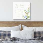 Bloemen Psalm 107:1 Canvas Print (Insitu (Slaapkamer))
