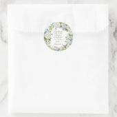 Bloemen Psalm 107:1 Ronde Sticker (Tas)