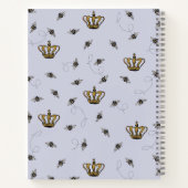 Bloemen Queen Bee en Crown Lavender Notitieboek (Achterkant)