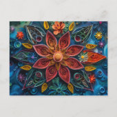 Bloemen Quilling Art Dagelijks Briefkaart (Voorkant)