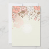  bloemen Quinceañera Uitnodiging (Achterkant)