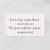 Bloemen "Raad eens hoeveel kussen" Bruidsspel Informatiekaartje (Achterkant)