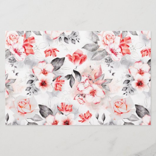 Bloemen raden hoeveel kussen bruids spel briefpapier (Achterkant)