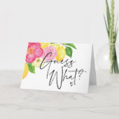 Bloemen raden wat zwangerschap aankondiging aan fa (Voorkant)