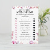 Bloemen raden wie bruid of bruidegom vrijgezellenf kaart