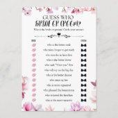 Bloemen raden wie bruid of bruidegom vrijgezellenf kaart (Voorkant)