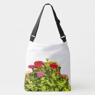 Bloemen Rechtop Staand Crossbody Tas