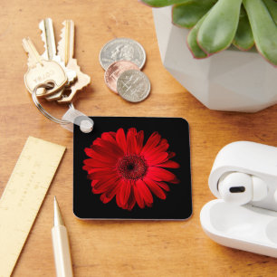 Bloemen Red Gerbera Daisy Sleutelhanger