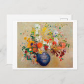 Bloemen, Redon Briefkaart (Voorkant / Achterkant)