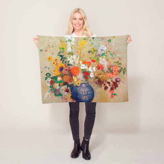 Bloemen, Redon Fleece Deken (In situ)