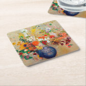 Bloemen, Redon Kartonnen Onderzetters (Schuin)