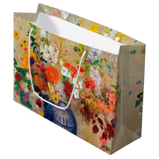 Bloemen, Redon Large Cft Bag Groot Cadeauzakje (Voorkant Gekanteld)