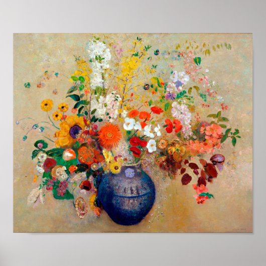 Bloemen, Redon Poster (Voorkant)