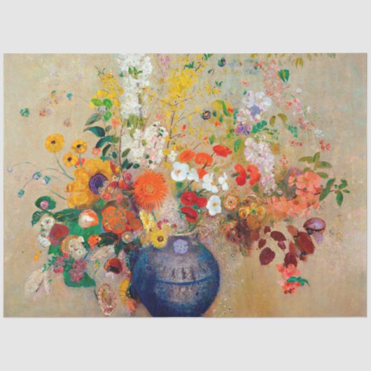 Bloemen, Redon Tissuepapier (Voorkant)