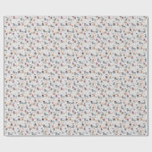 Bloemen regenbogen: Hand getrokken naadloze textuu Cadeaupapier (Vlak)