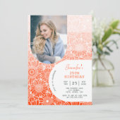 Bloemen Regenboog Sinaasappel Strepen Arch Foto Ve Kaart (Staand voorkant)